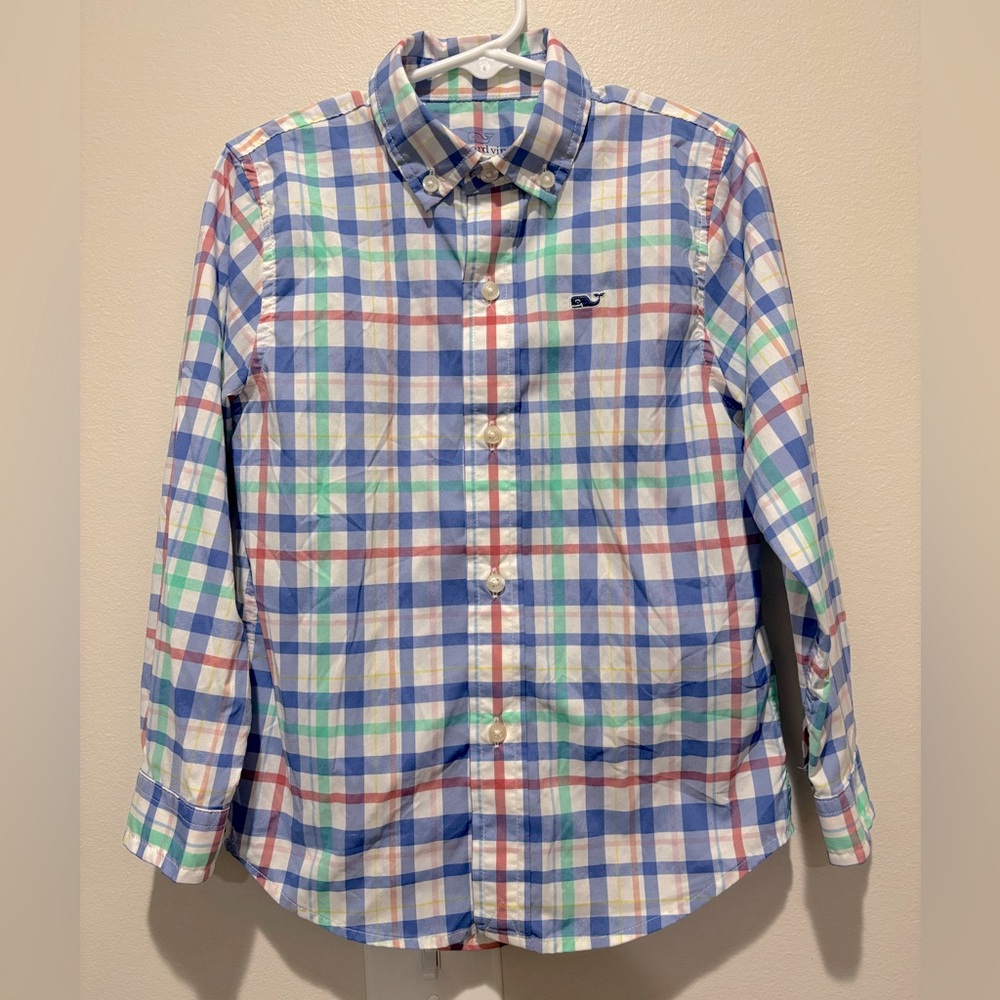 Vineyard Vines Performance Multicolor Plaid Button-Down Shirt, Boys 4T